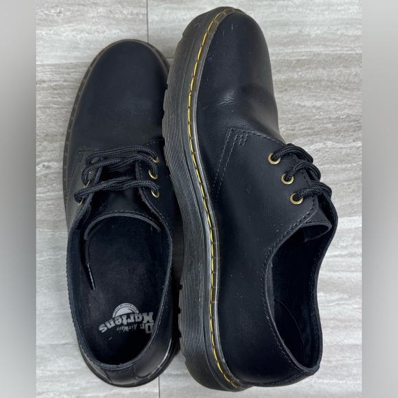 Dr. Martens Zavala Lo Black Leather 3 Hole Oxford Womens Size 8 - Picture 5 of 11